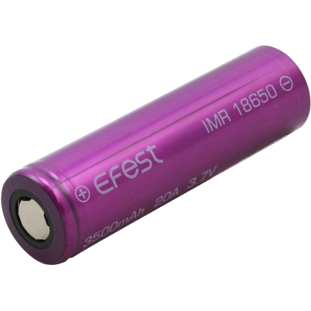 €Pack Chargeur d'accus Efest SODA universel + 2 accus Efest 18650 - 3500  MAH 20A