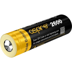 Aspire 18650 battery 2600 mah